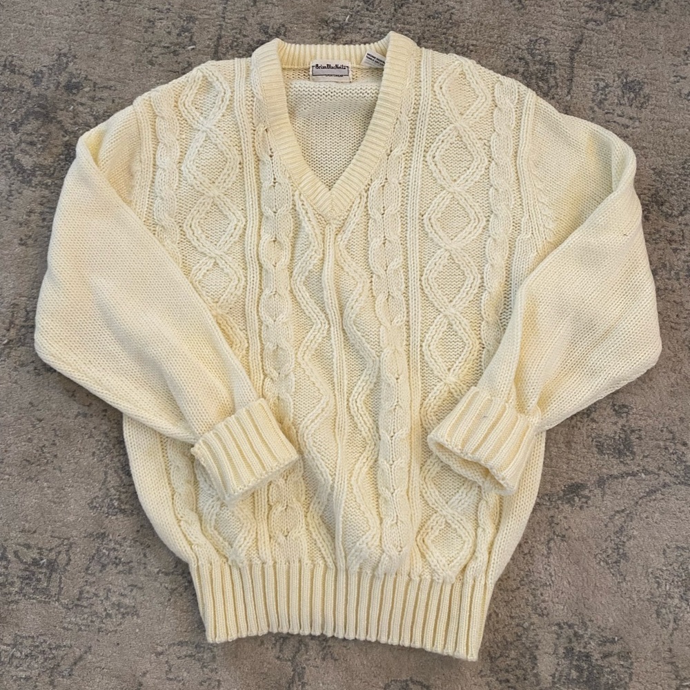Vintage Yellow Brian MacNeil Sportswear Sweater